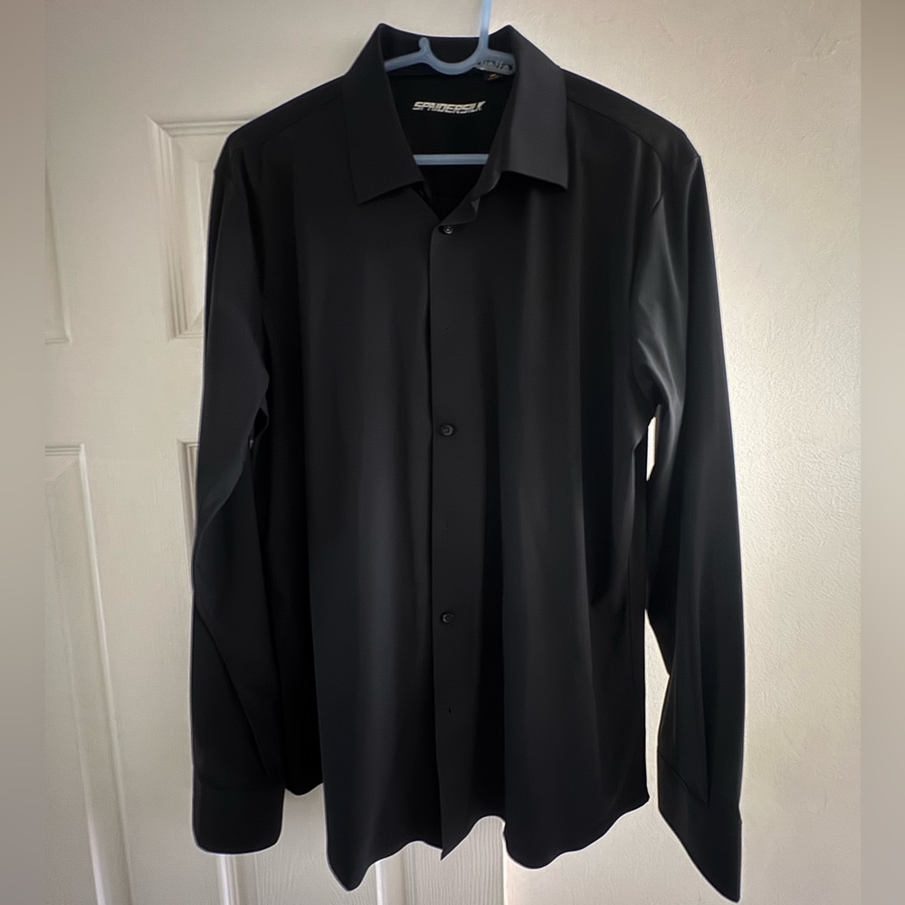 men’s M spaidersilk dress shirt